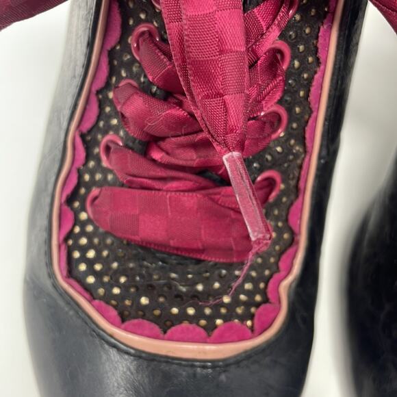 Poetic License Shortie Boot ribbon lace up heels women’s 38/7 US - Picture 3 of 15